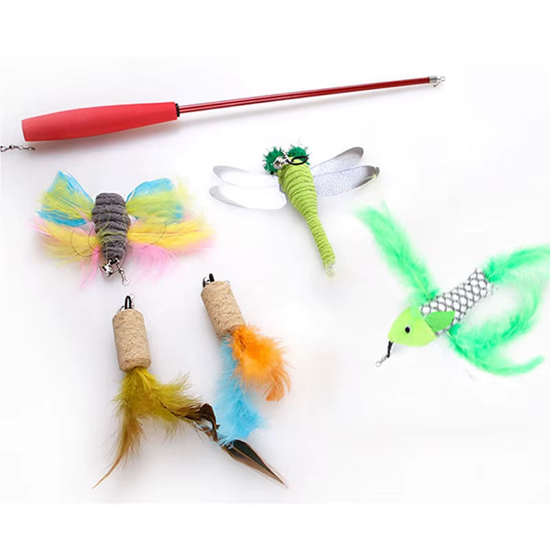 Pets Cat Toys Mouse Shape Balls Shapes Kitten Love New Pet Toy 21 Set Cat Channel Funny Cat Stick Mouse Supplies Value Bundle