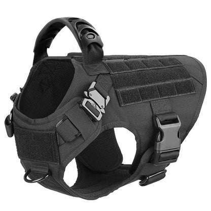 Military Large Dog Harness Training Pet Vest for French Bulldog German Shepherd Malinois Tactical Harnesses for Dogs Accessories