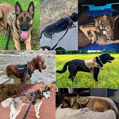 Military Large Dog Harness Training Pet Vest for French Bulldog German Shepherd Malinois Tactical Harnesses for Dogs Accessories