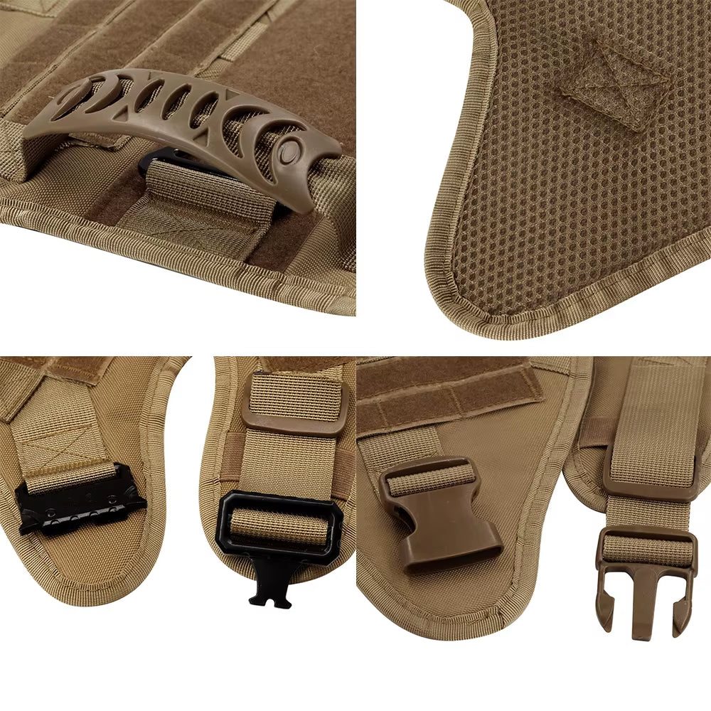 Military Large Dog Harness Training Pet Vest for French Bulldog German Shepherd Malinois Tactical Harnesses for Dogs Accessories